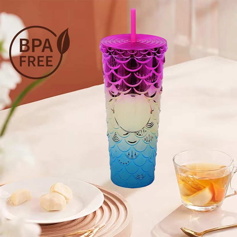 Vaso creativo decorativo de plástico brillante Vaso creativo decorativo de plástico brillante