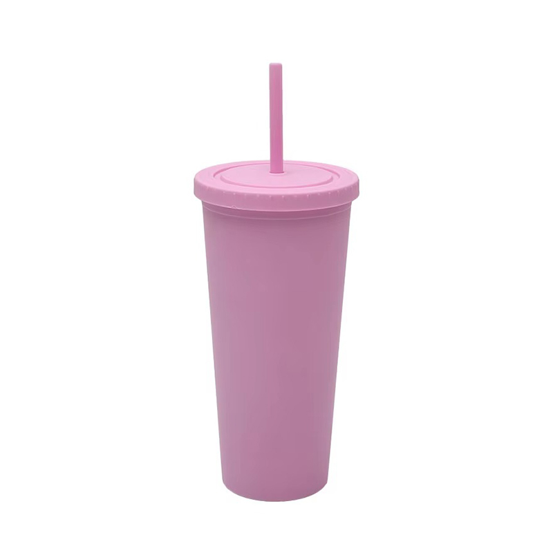 Diversas vaso de plástico personalizado con pajitas