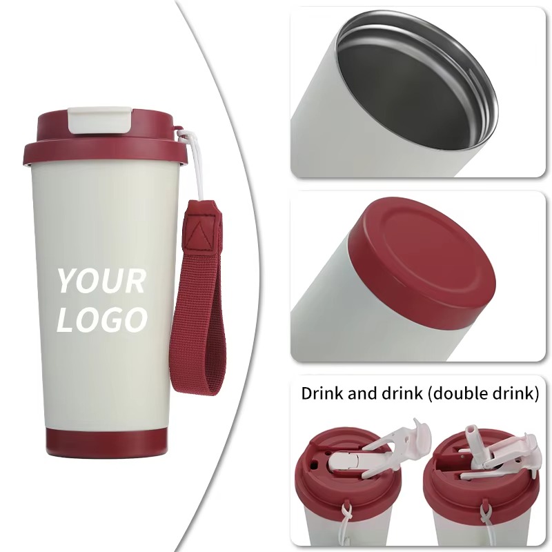 Taza de café de acero inoxidable aislamiento de aislamiento personalizado