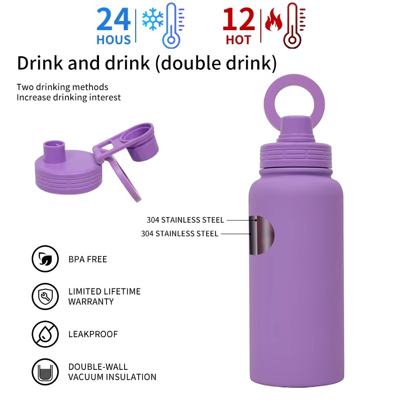 Botella de agua aislante de teléfono magnético