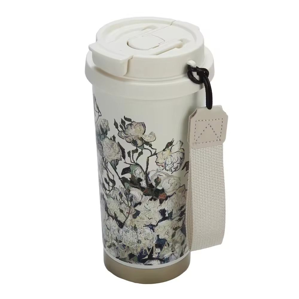 Taza de café de acero inoxidable de varios patrones