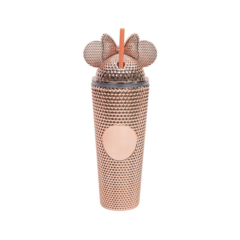 Diamantes remolinos Bows Tumbler de plástico Diamantes remolinos Bows Tumbler de plástico
