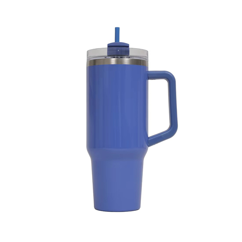 Taza automotriz recubierta de boca ancha con mango Taza automotriz recubierta de boca ancha con mango