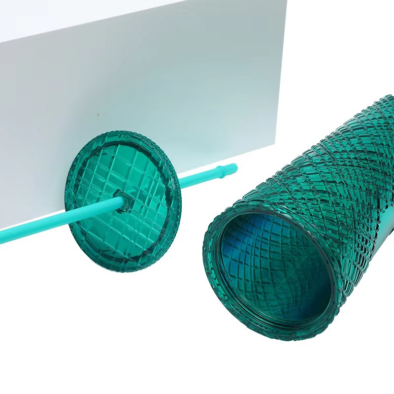 Tombra de plástico de doble capa de la textura de la textura de las piedras preciosas