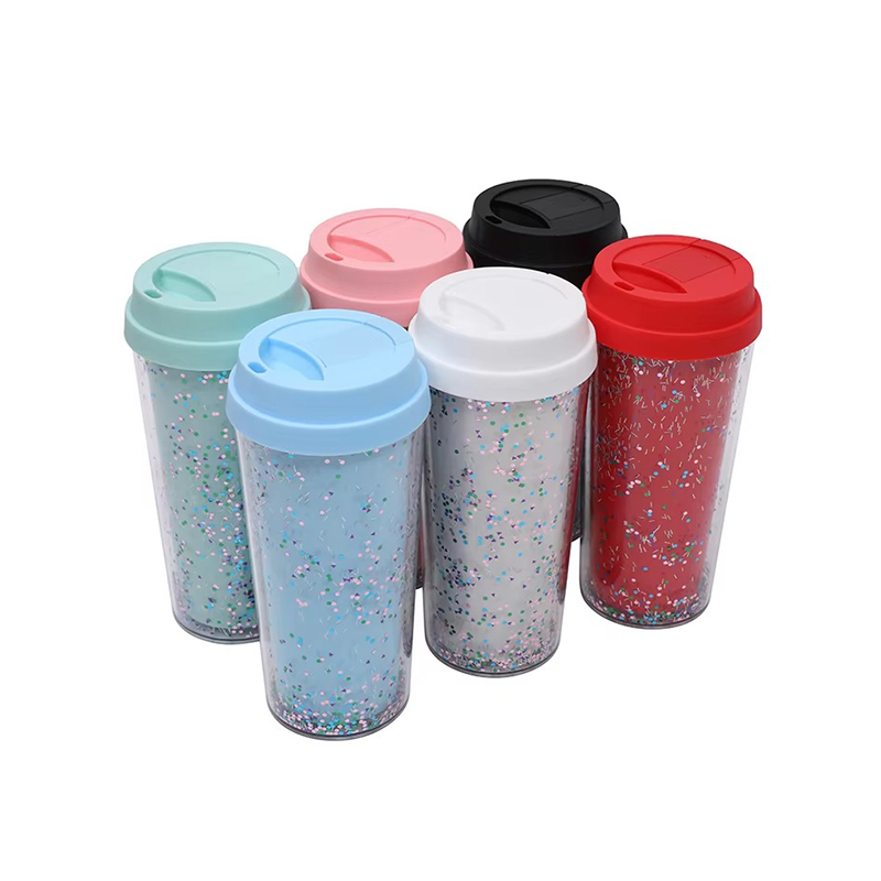 Lentejuelas transparentes vaso de plástico brillo Lentejuelas transparentes vaso de plástico brillo