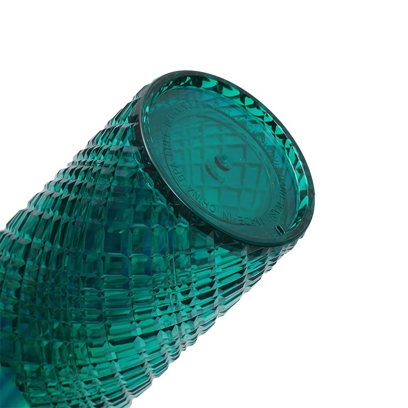 Tombra de plástico de doble capa de la textura de la textura de las piedras preciosas