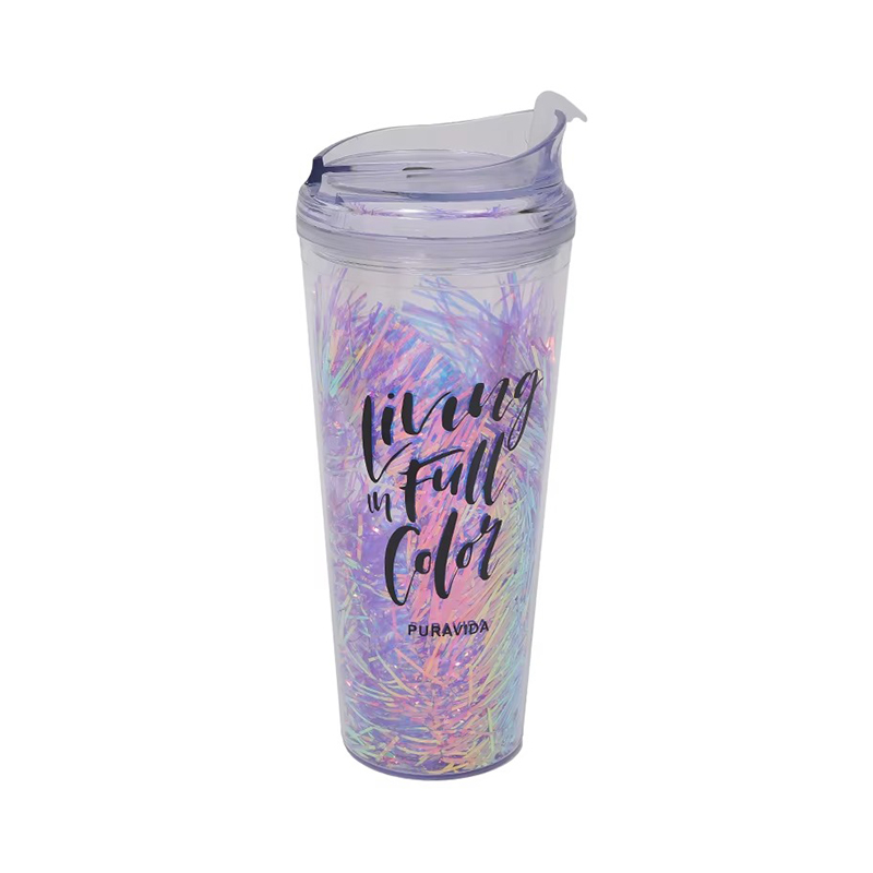 Lentejuelas de aislamiento de calor personalizable Tumbler de plástico