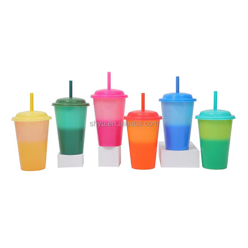 Cambio de color frío Magic Plastic Tumbler