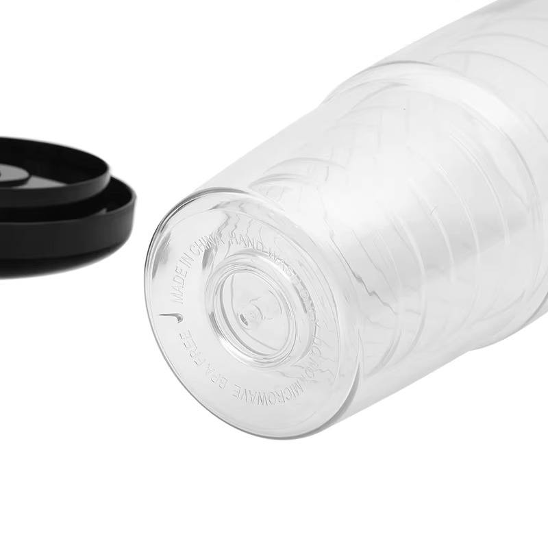 Vaso de plástico de tapa de silicona de varios colores tapa