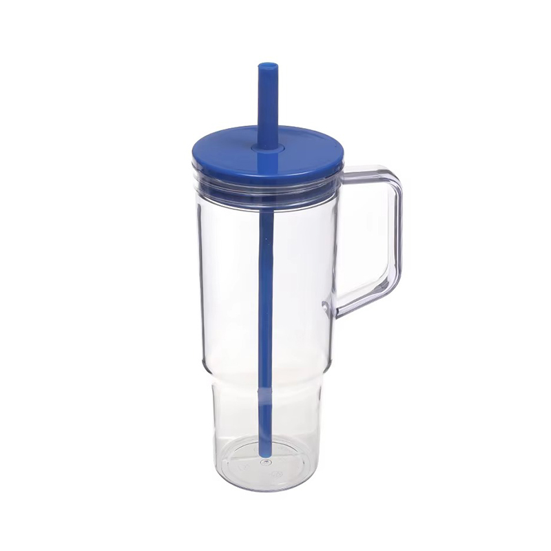 Taza de decoración simple de tapa sellada de paja