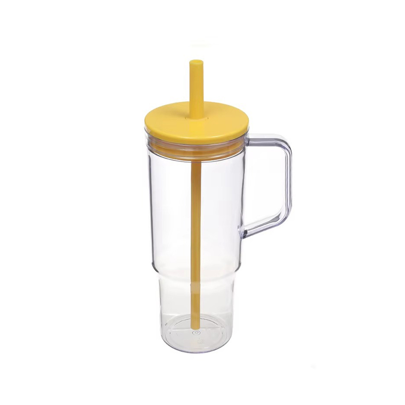 Taza de decoración simple de tapa sellada de paja Taza de decoración simple de tapa sellada de paja