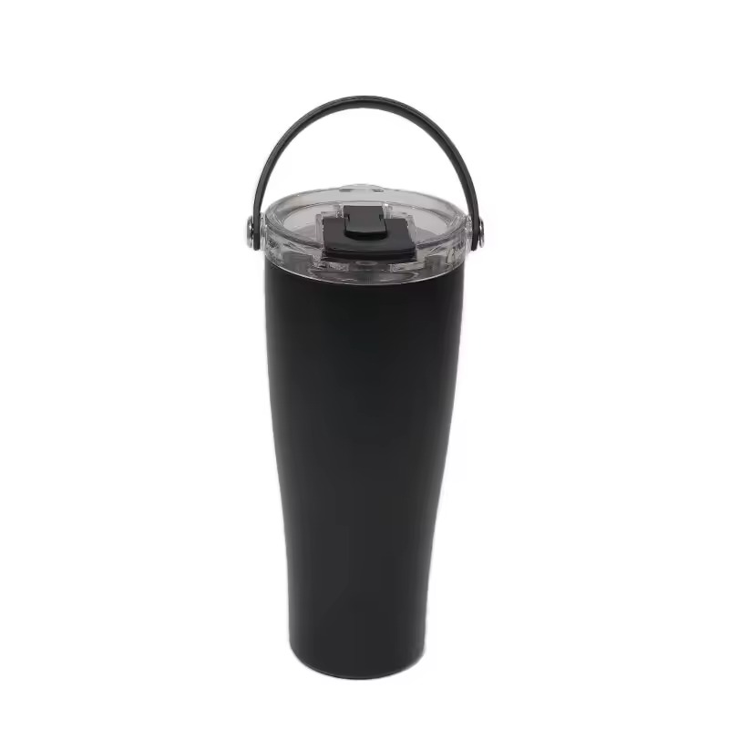 Tumbler de paja de acero inoxidable de dos paredes