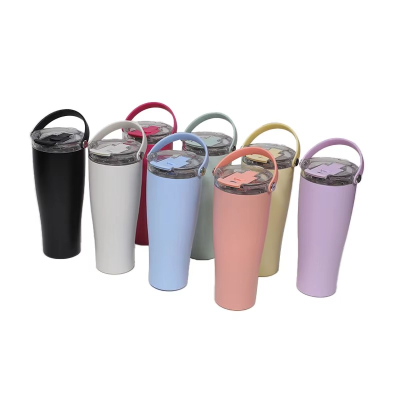 Tumbler de paja de acero inoxidable de dos paredes Tumbler de paja de acero inoxidable de dos paredes