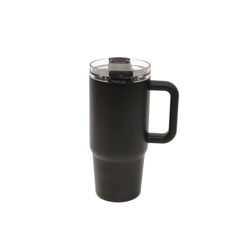 Tumbler de acero inoxidable con tapa de paja