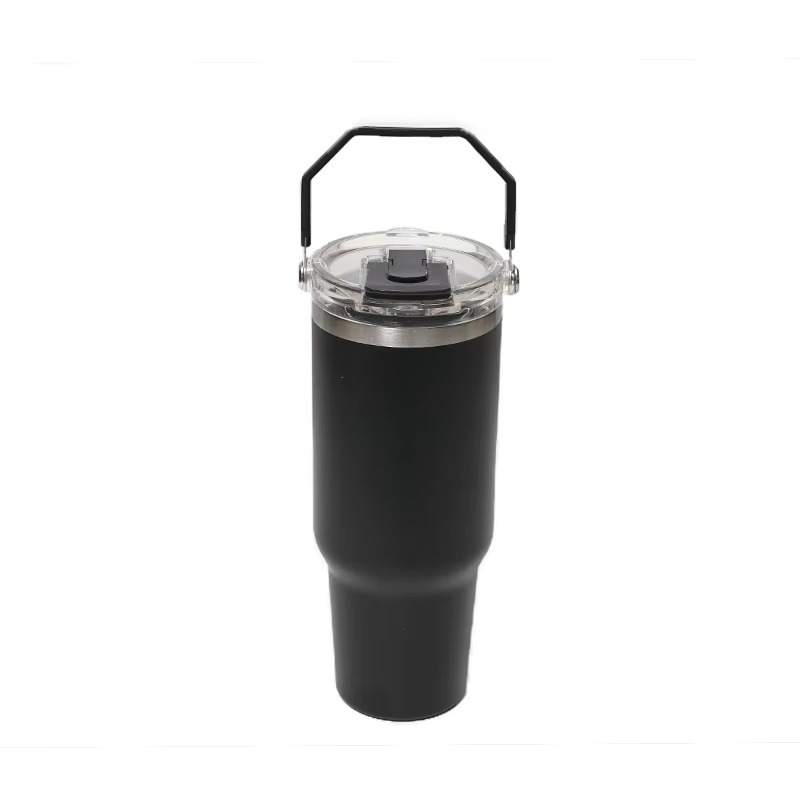 Tumbler de paja de flip a prueba de fugas con una boquilla extraíble